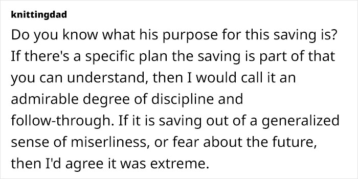 Woman Explains How She's Put Off By Partner's Extreme Saving Habits, Netizens Take His Side