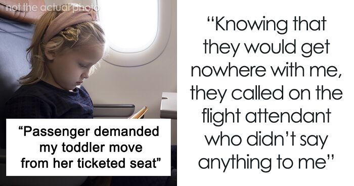 Passenger Demands Toddler Move From Paid Seat: 