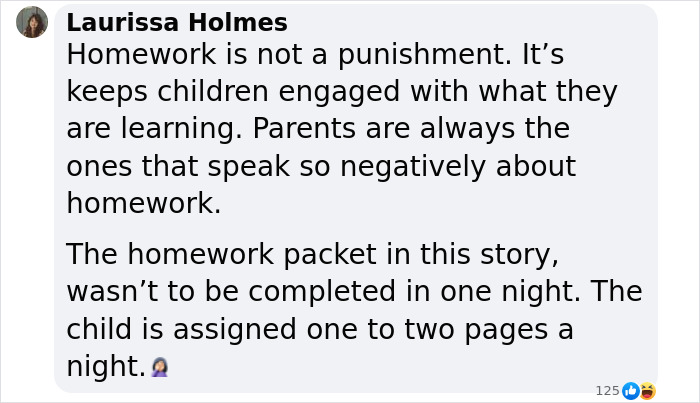 Kindergarten Assigns 20 Pages Of Homework, Mom Informs The Teacher She Is Opting Out Of It