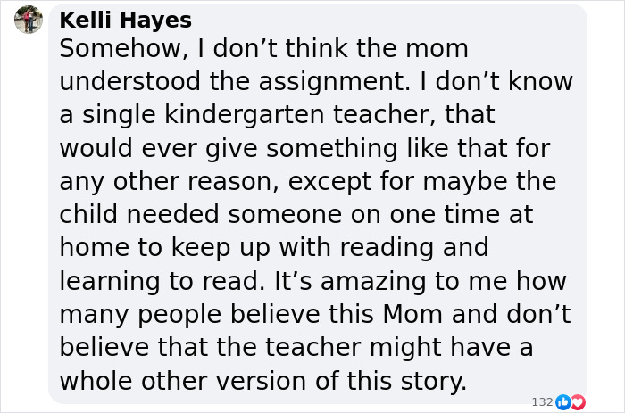 Kindergarten Assigns 20 Pages Of Homework, Mom Informs The Teacher She Is Opting Out Of It