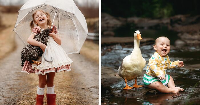 This Photographer Captures The Pure And Heartwarming Bond Between Kids And Animals (25 Pics)