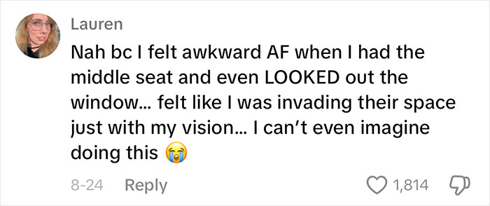 Woman Gets A Window Seat, But Doesn't Get To Enjoy It As A Man Keeps Invading Her Personal Space 