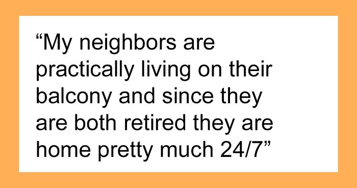 Neighbors Offended When Woman Installs Balcony Divider To Avoid Unwanted Conversations