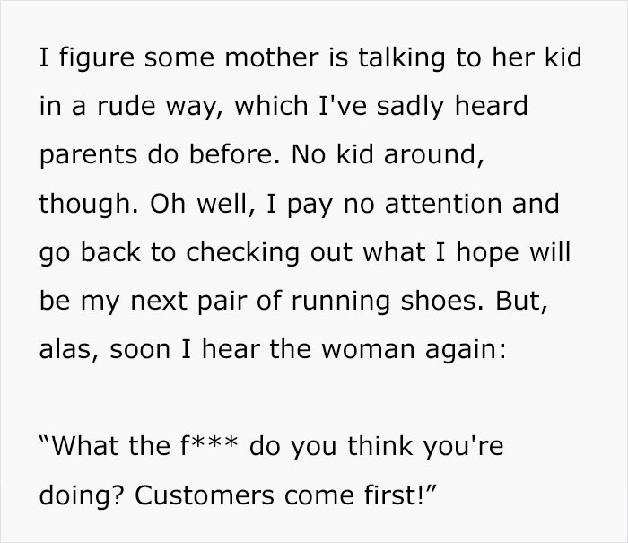 “I Don’t Work Here, Lady”: Karen Wrongly Assumes Customer Is An Employee, Physically Hurts Her