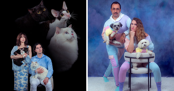 This Photographer Captured 30 Silly And Quirky Portraits Of Pets And Their Owners Once Again