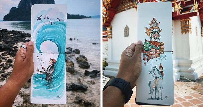 46 Travel Sketches Full Of Magic By Vimal Chandran