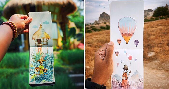 46 Travel Sketches Full Of Magic By Vimal Chandran