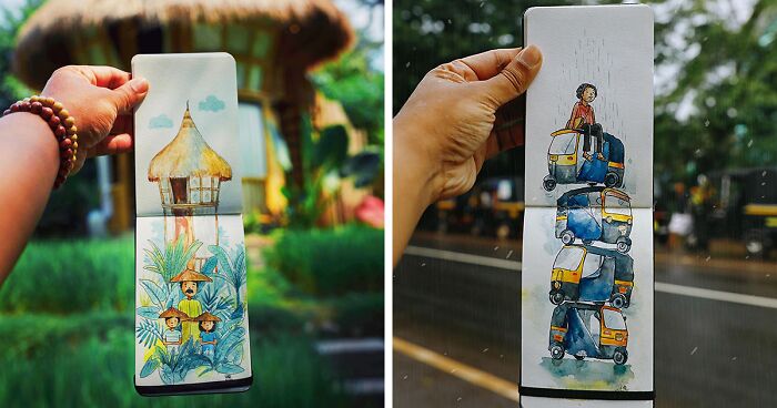 Art Meets Travel: 46 Watercolor Sketches By Vimal Chandran