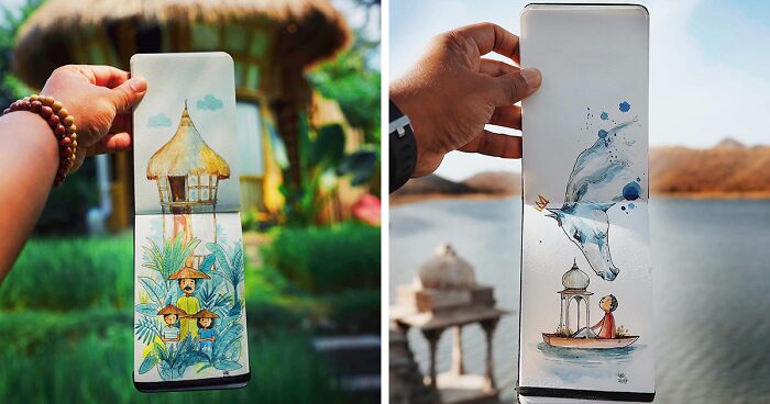 46 Travel Sketches Full Of Magic By Vimal Chandran