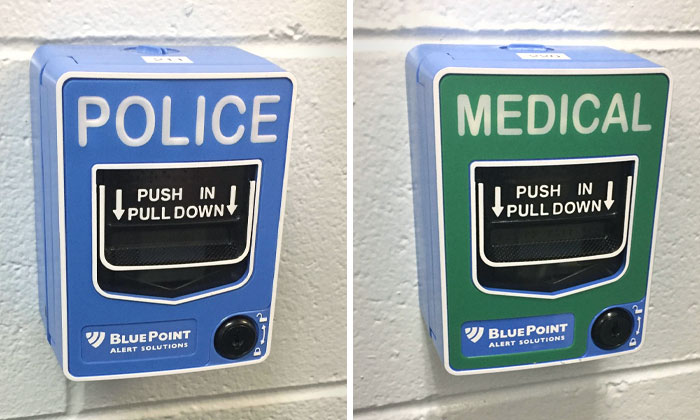 The Place I Work At Installed Fire Alarm-Like Boxes That Call The Police Or The Hospital Instead