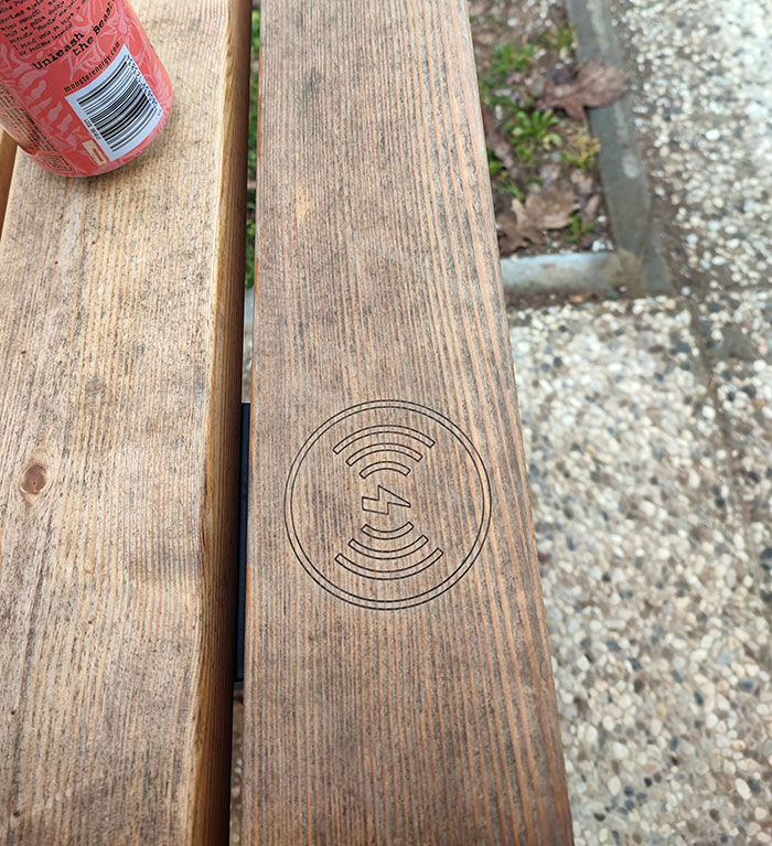 A Few Benches In My City Have Wireless Qi Pads And USB Power Ports On Them