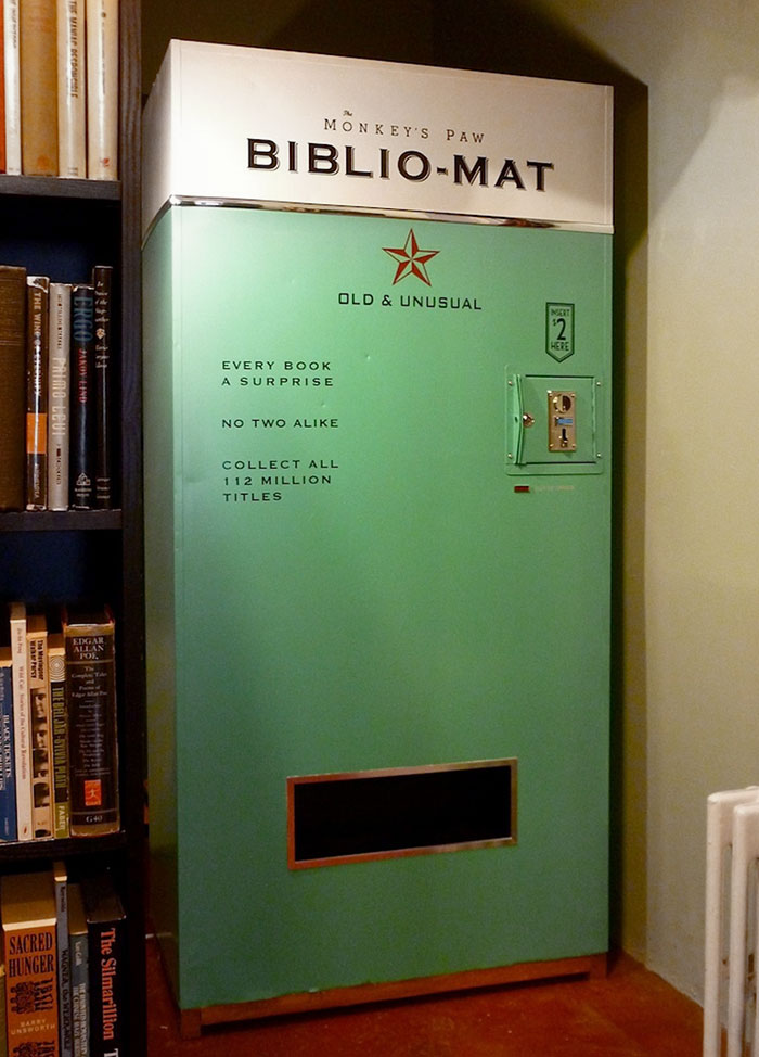 This Vending Machine Dispenses A Random Book For $2.00