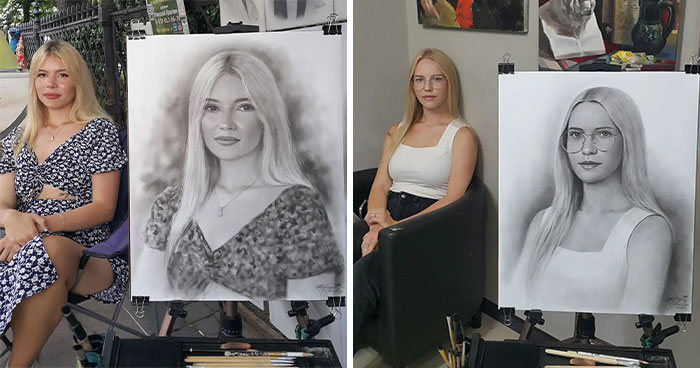 This Street Artist Draws Realistic Portraits That Take Only One Hour To Finish (24 New Pics)