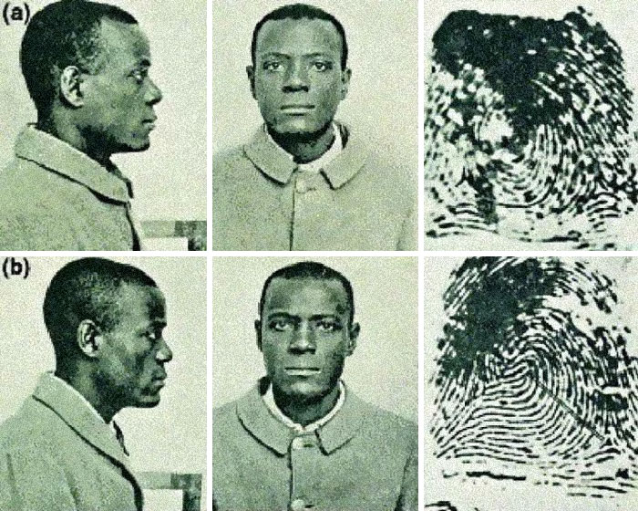 This Is William West And William West And They Are The Reason Fingerprints Were Created To Find Criminals Because They Were Not Related At All, Shared The Same Exact Name And Looked Identical To One Another