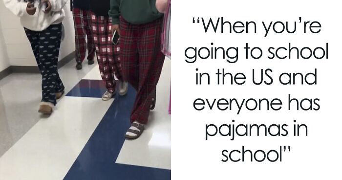 Europeans In Shock After TikTok Video Shows Americans Wearing Pajamas To School