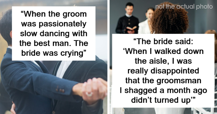 65 People Share What They Think Are The Biggest Wedding Signs That A Couple Won't Last