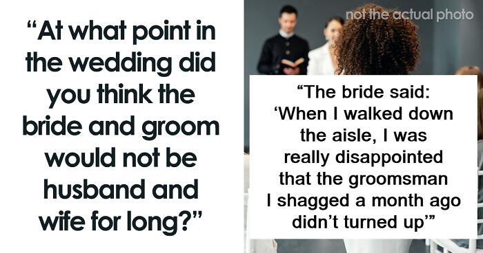 65 Weddings Where The Guests Secretly Thought The Couple Would Soon Break Up