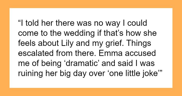 Widow Loses It After Sister's Inappropriate Joke About Her Late Wife, Wants To Cut Ties With Her 