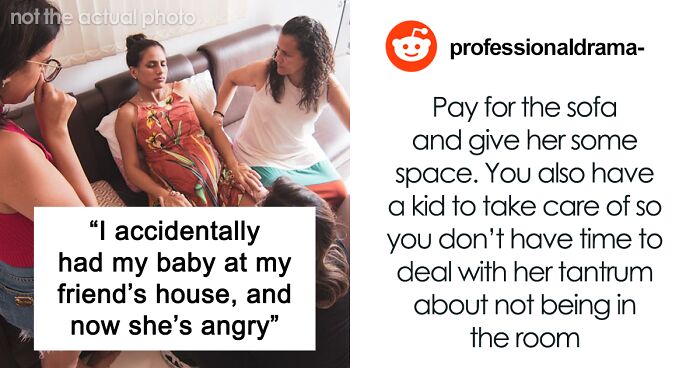 Woman Goes Into Labor And Has To Give Birth On Friend’s Sofa, Gets Only A Bill To Pay From Her