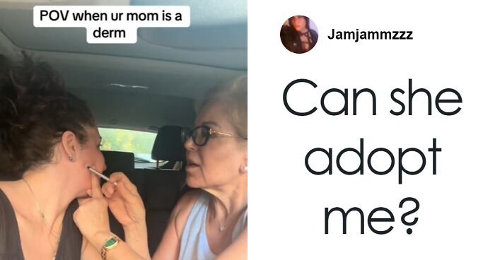 Daughter Flinches During Hilarious 'Botox In Car' By Dermatologist Mom