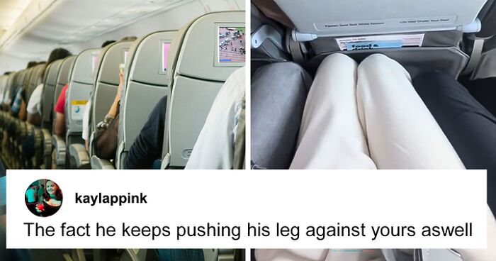 “Close Your Legs”: Woman Calls Out Men Who Crowded Her Middle Seat On Flight