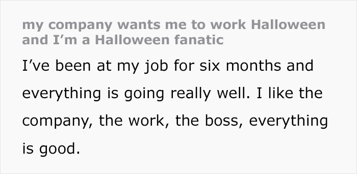 Avid Halloween Lover Gets Hugely Upset Over Prospect Of Working On The Holiday, Drama Ensues