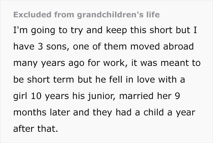 Woman Complains About DIL Who Won’t Let Her See The Grandkids, But The Internet Isn’t Sympathetic