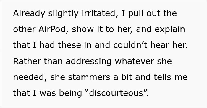 “I Politely Pretend To Not Hear Her”: Guy Watches Rude Elder Lose It Over AirPods