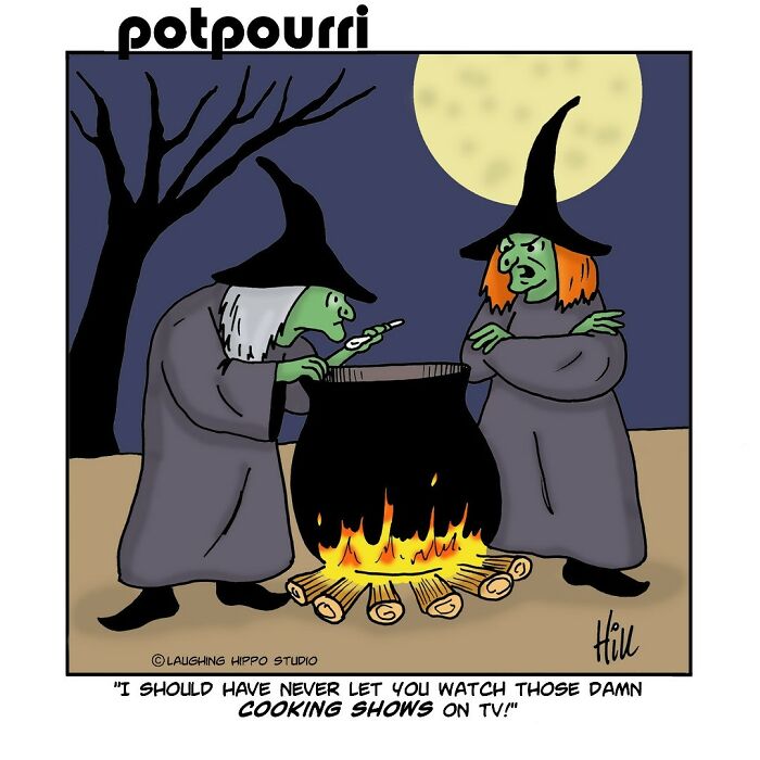 Witty One-Panel Comics By "Laughing Hippo Studio" (Halloween Edition)