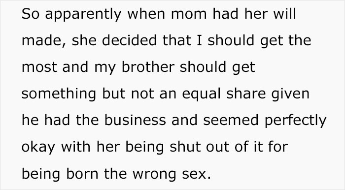 Man Can’t Understand Why He Didn’t Get Equal Inheritance, Gets A Reality Check From Sister