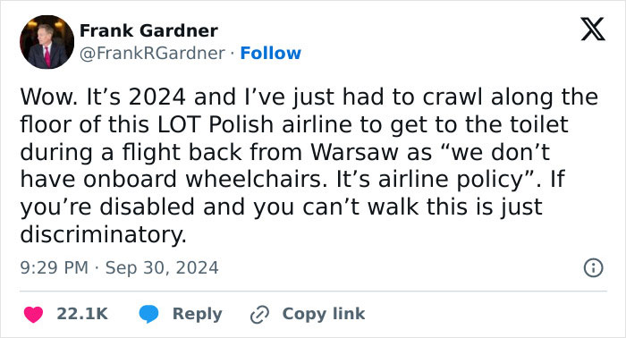 "Absolutely Disgraceful": Netizens Slam Airline After Disabled Man Was Forced To Crawl To Bathroom