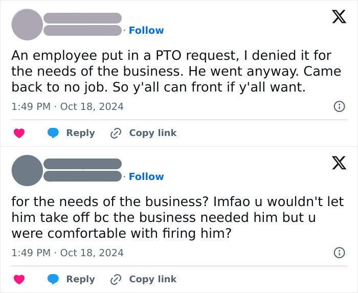 The Company Has Needs... Which Don't Include Employees I Guess