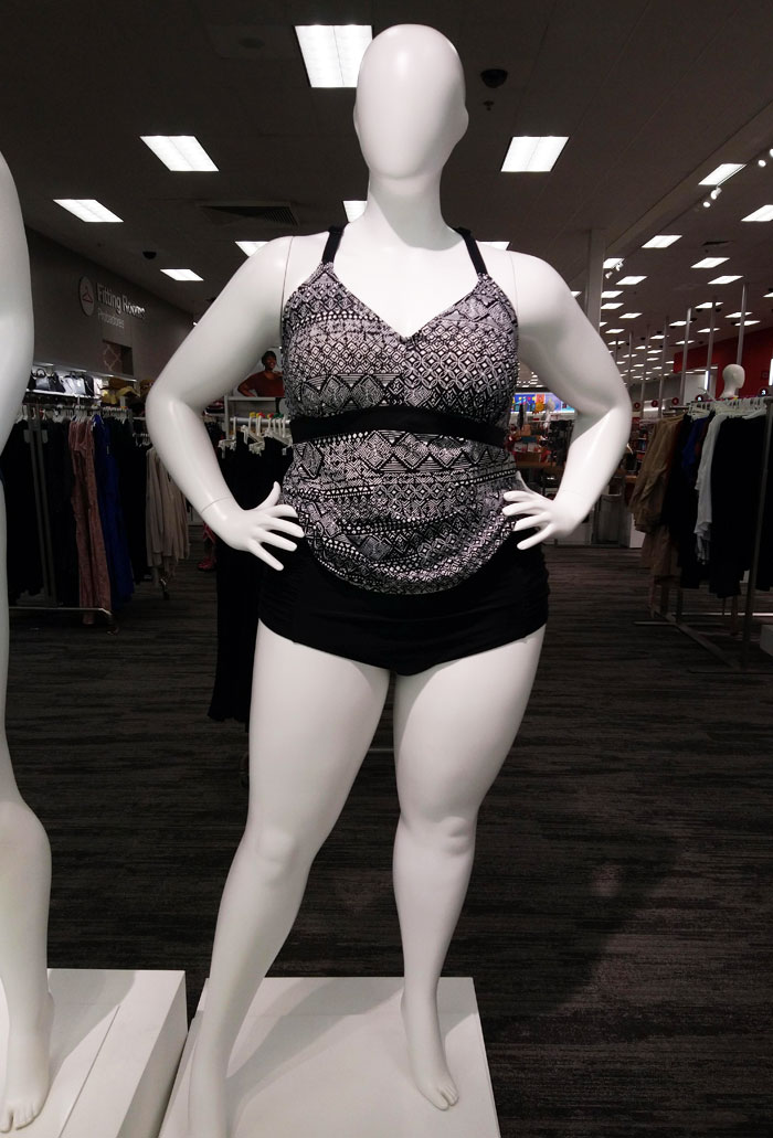 A Plus-Size Mannequin At Target