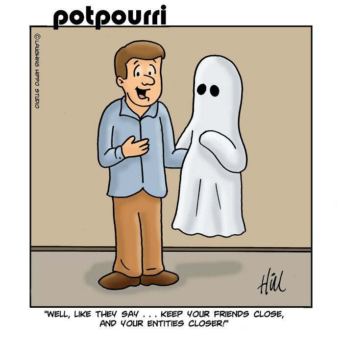 Witty One-Panel Comics By "Laughing Hippo Studio" (Halloween Edition)