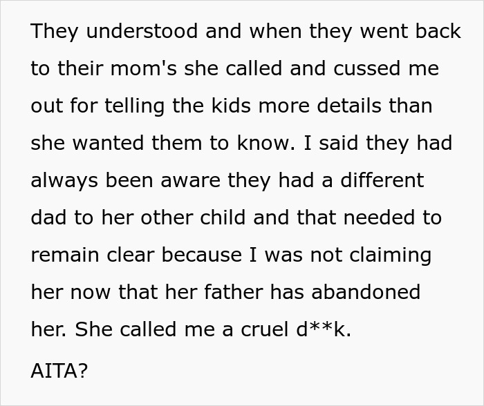 Woman Sends Her Kids To Ask Ex-Husband For More Money, Is Furious He Was Honest With Them