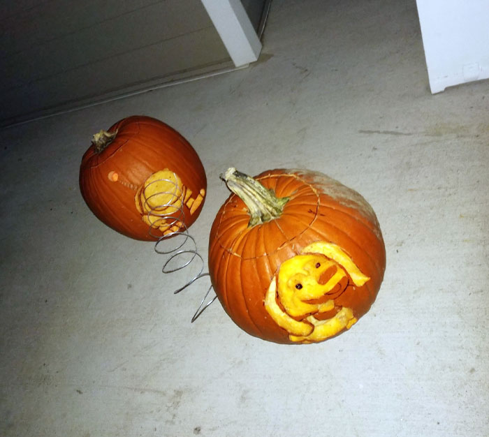 This Slinky Dog Pumpkin I Saw Last Night