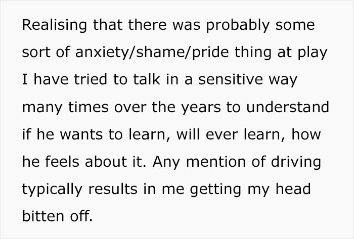 Man Snaps When Partner Asks Why He Won't Learn How To Drive, She's Sick Of Doing It All Alone