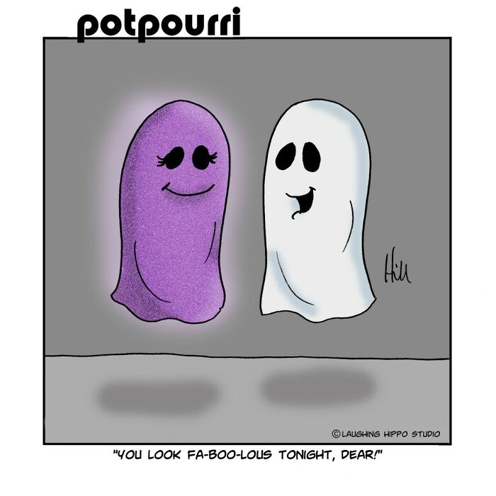 Witty One-Panel Comics By "Laughing Hippo Studio" (Halloween Edition)