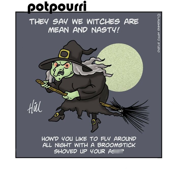 Witty One-Panel Comics By "Laughing Hippo Studio" (Halloween Edition)