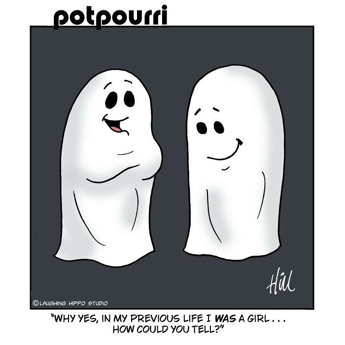 Witty One-Panel Comics By "Laughing Hippo Studio" (Halloween Edition)