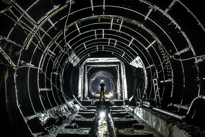 Disused Subway Tunnel In Kyiv