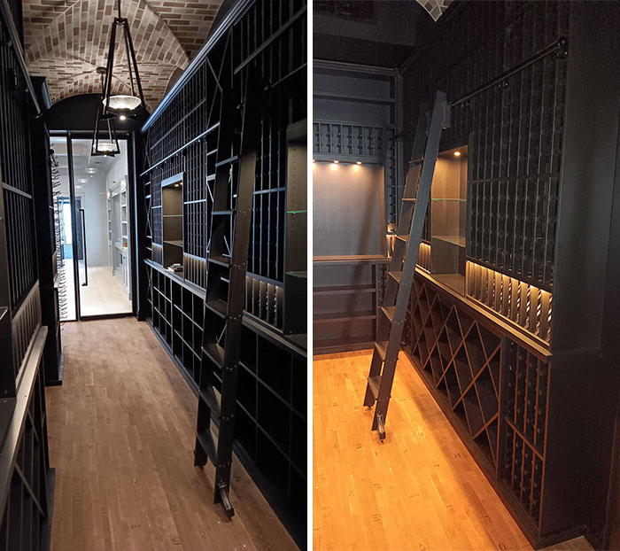 5000 Bottle Wine Room Made From Sapele For A Private Collector. Took 2 Weeks To Mill Out The Stock From 4 Quarter Boards