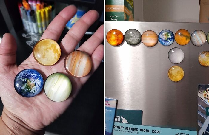 Your Fridge Is About To Be Out Of This World! These Planetary Refrigerator Magnets Will Turn Your Kitchen Into A Mini Solar System