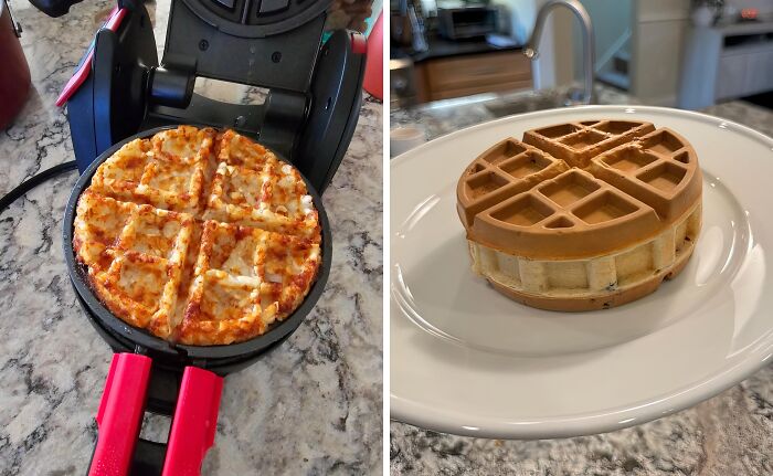 Waffles Are Great, But Stuffed Waffles? That's Next-Level Breakfast Sorcery! This Stuffed Waffle Maker Lets You Create Culinary Masterpieces With Gooey Fillings, Crispy Edges, And Endless Flavor Possibilities