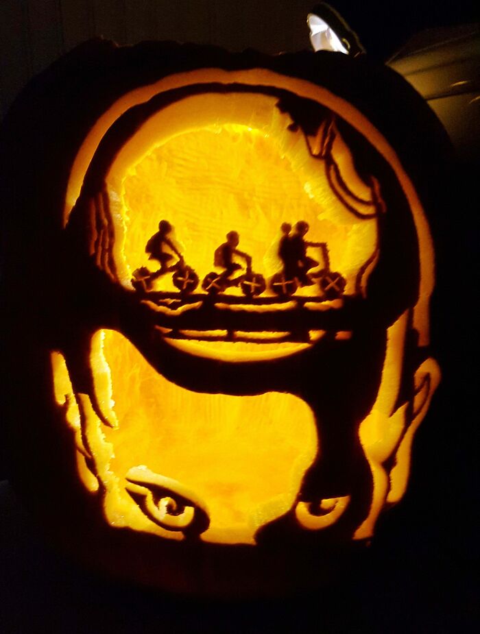 Hope You Guys Like My Stranger Things Pumpkin Carving I Did This Year! Happy Halloween