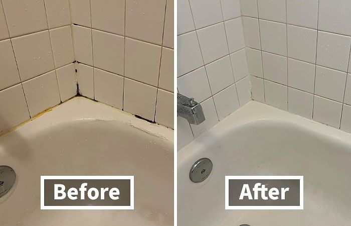 Tired Of Scrubbing Grout Until Your Arms Feel Like Noodles? This Rubber Stain Whitener Gel Does The Heavy Lifting For You, So You Can Sit Back And Admire The Results