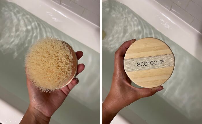 Exfoliate And Smooth Dry Skin With Ecotools Dry Body Brush, A Gentle Yet Effective Tool That Boosts Circulation And Improves Skin Tone