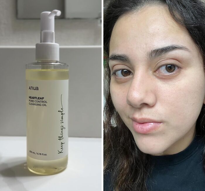 Oil Cleansing? It's Not As Greasy As You Think! Anua Heartleaf Pore Control Cleansing Oil Will Melt Away Makeup And Impurities, Leaving Your Skin Feeling Clean And Refreshed (Not Slick)