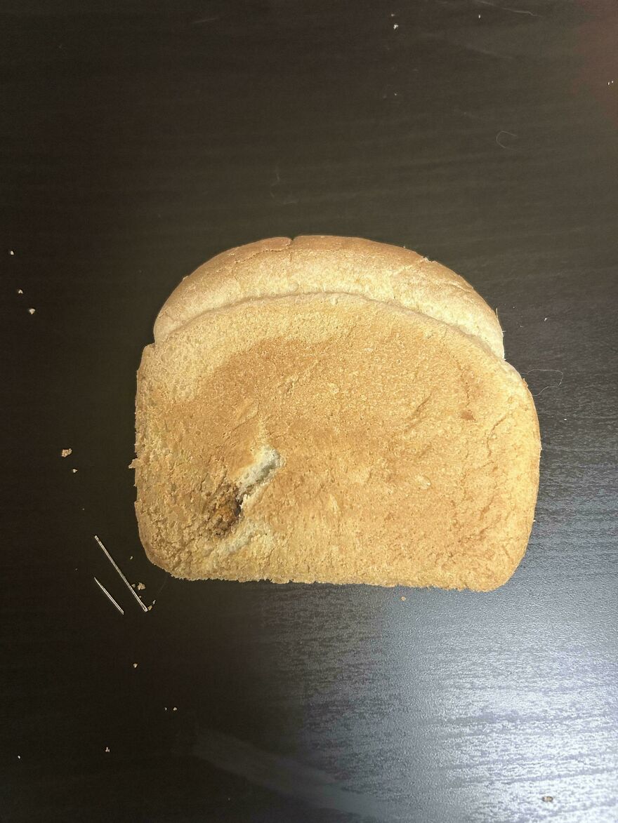 Needle Found Inside A Slice Of Bread