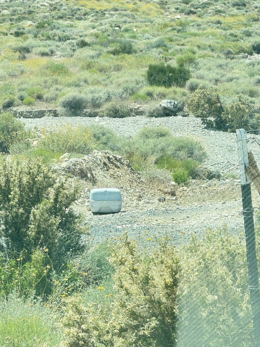 Found This Suitcase On A Dirt Road In The Middle Of The Desert